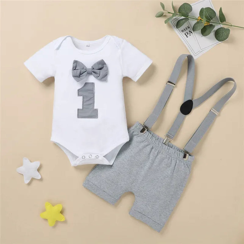 My First Birthday Boys Outfits for Baby Summer Newborn Clothes Baby Boy Sets Party Cake Smash Outfits for Kids Boy Suits