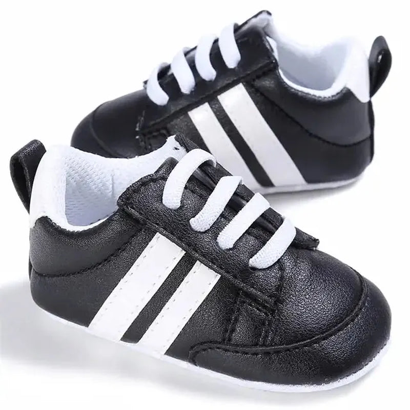 Baby Sneakers Classical Sport Soft Sole PU Leather Shoes Streaks Multi-Color First Walker Newbor Baby Boy Girl Shoes