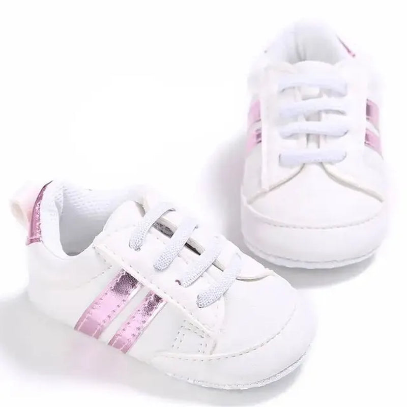 Baby Sneakers Classical Sport Soft Sole PU Leather Shoes Streaks Multi-Color First Walker Newbor Baby Boy Girl Shoes